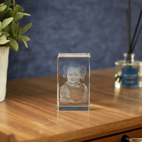 Medium rectangular Crystal, Portrait,
