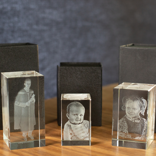 Medium rectangular Crystal, Portrait,