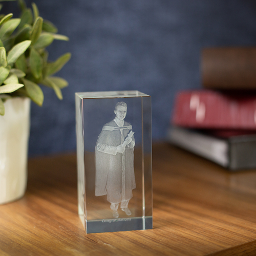 Large rectangular Crystal, Portrait.
