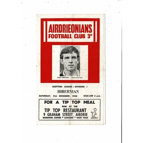 Airdrie Football Programmes