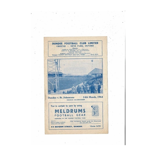 Dundee Football Programmes