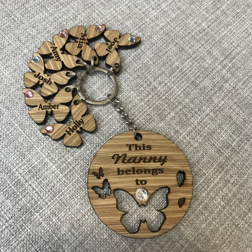 Butterfly Keyring