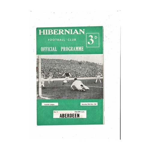 Hibernian Football Programmes