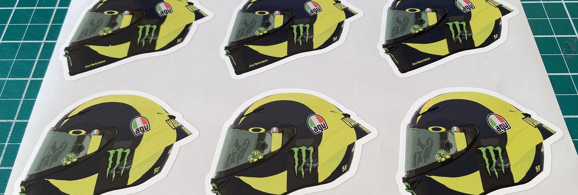 Motorcycle Number Stickers