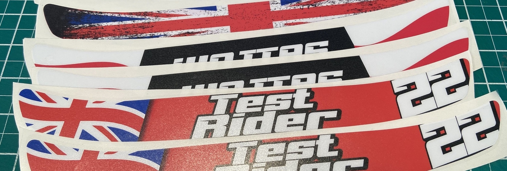 Motorcycle Number Stickers