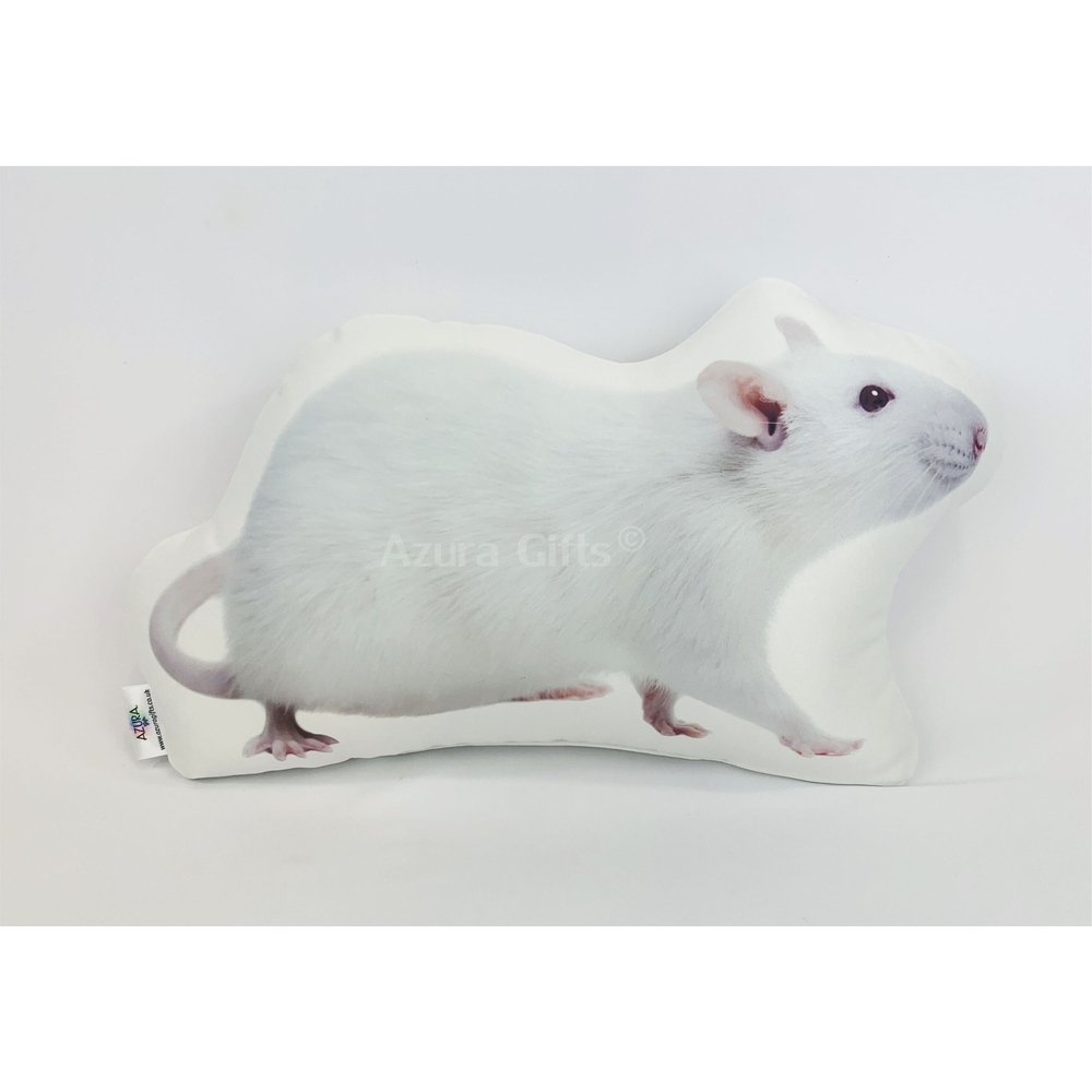 Rat Shaped Cushion (White)