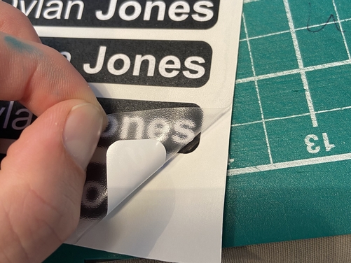 3 X Custom Rider Name Helmet Stickers - Bike Bicycle Cycling - Choose Flag