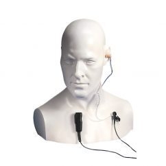 EA15/DX Acoustic tube earpiece with tie clip microphone / PTT