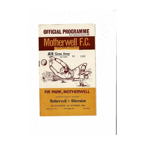 Motherwell Football Programmes