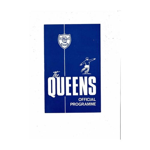 Queen of the South Football programmes