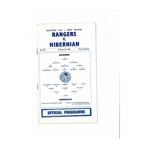 Rangers Football Programmes
