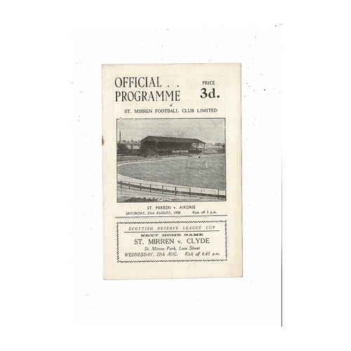 St. Mirren Football Programmes
