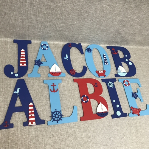 NAUTICAL  THEME letters