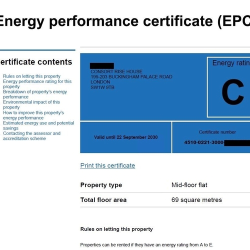 Epc certificates