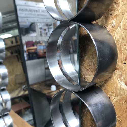 Tall industrial ring mirror