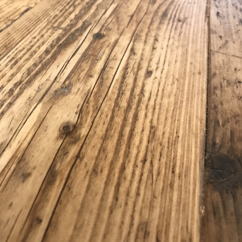 White metal cross leg table and bench