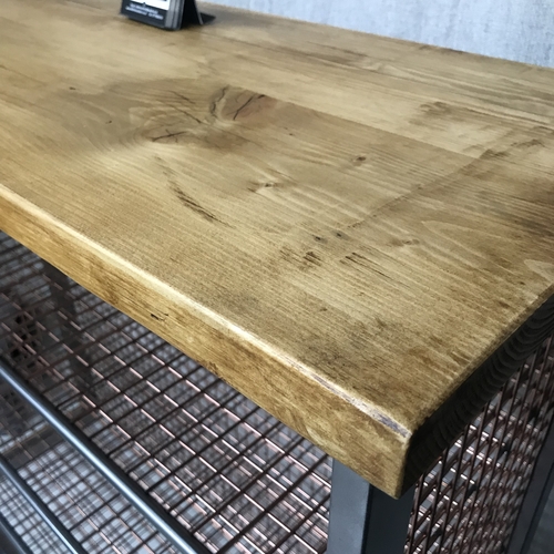 Bespoke industrial mesh shelving unit