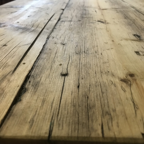 Small rustic cross leg kitchen table and matching bench