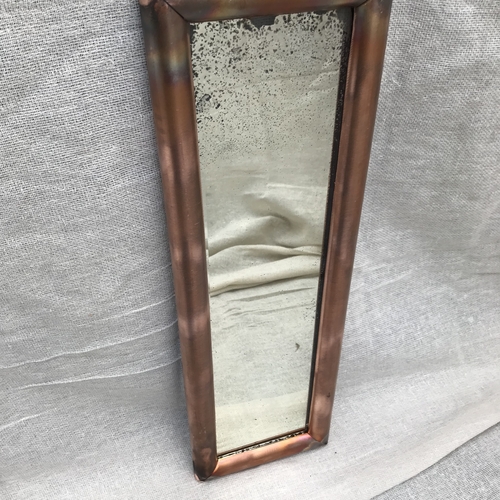 Copper pipe vintage mirror