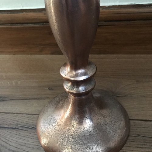 Black and rose gold upcycled stand/small table