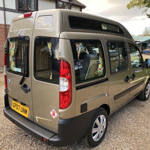 Danbury Camper Van 2 Berth 2007 Fiat Doblo Dynamic 1248cc Diesel 40517 miles