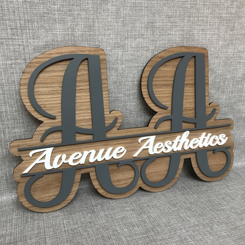 Double barrel monogram