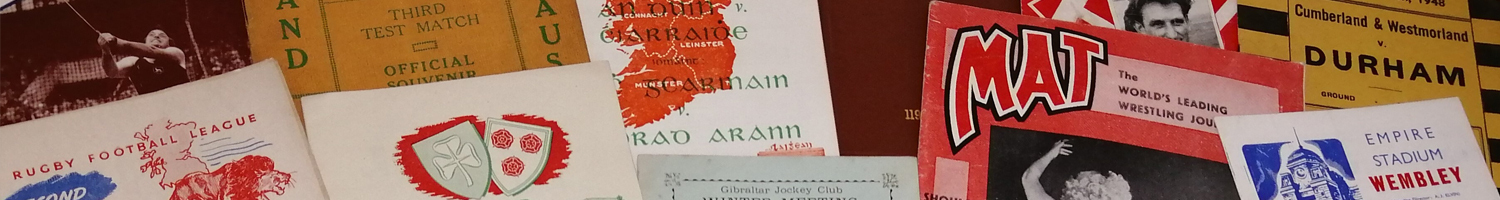 Sell Sporting Programmes & Memorabilia