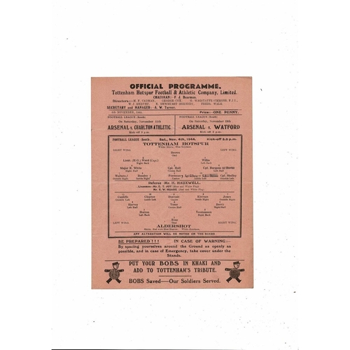 Aldershot Away Football Programmes