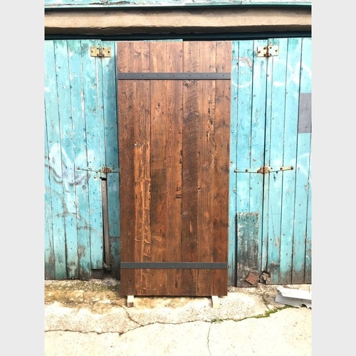 Reclaimed Timber Steel Strap Walnut