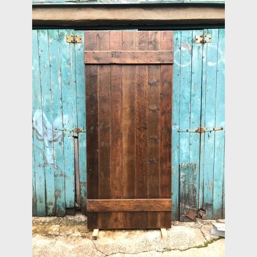 Reclaimed Timber Steel Strap Walnut