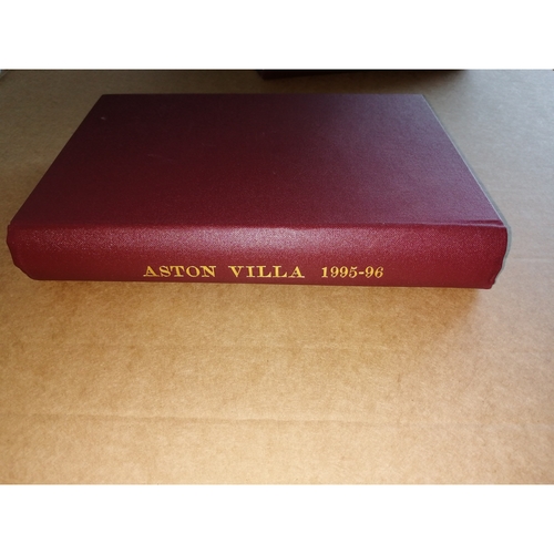 1995/96 Aston Villa Bound Volume Football Programmes