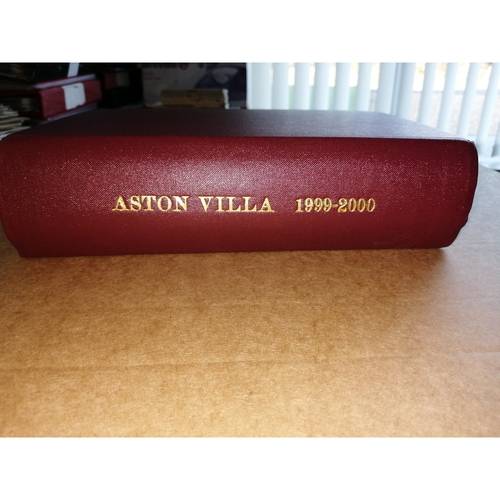 1999/00 Aston Villa Bound Volume Football Programmes