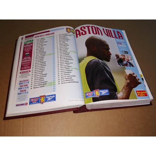 1999/00 Aston Villa Bound Volume Football Programmes