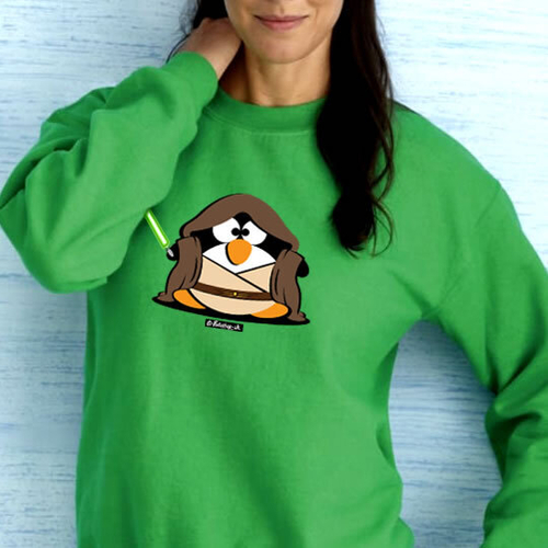 'Fat Jedi Penguin' Sweatshirt