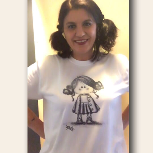 'Little Girl Doll' Adults Tee