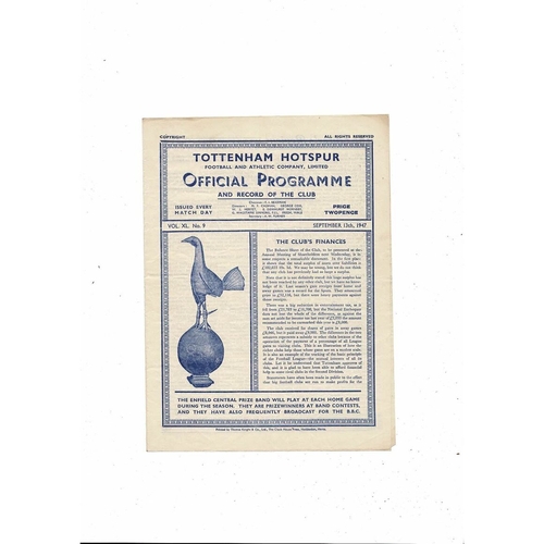 Tottenham Hotspur Home Football Programmes