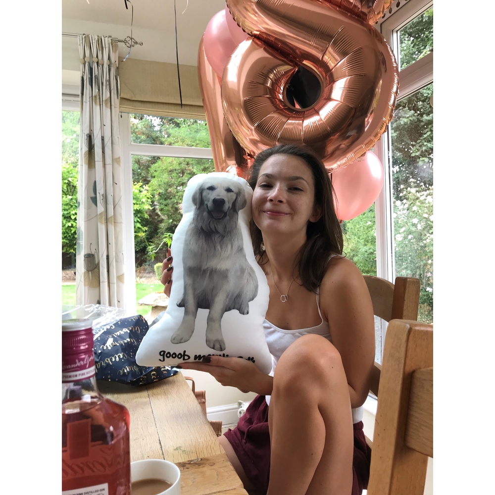 Personalised Pet Shaped Cushion, Single Sided