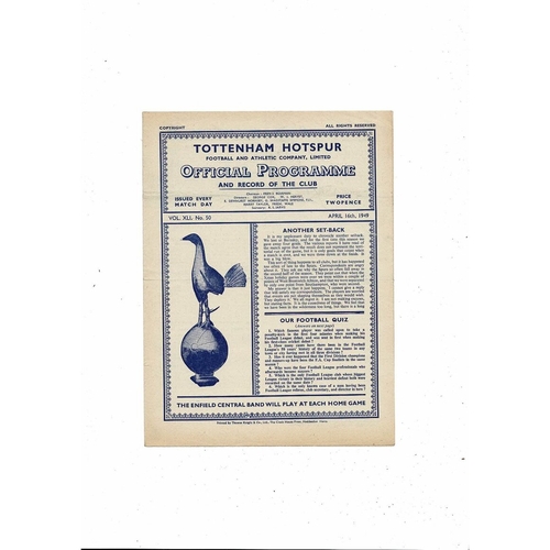 Tottenham Hotspur Home Football Programmes
