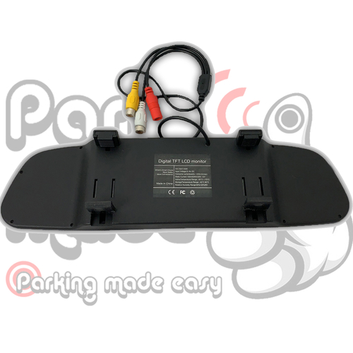 4.3 TFT LCD Rear View Mirror Monitor & Camera Reversing Parking Sensors Park Mate PM110