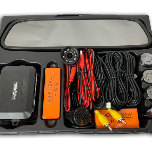 4.3 TFT LCD Rear View Mirror Monitor & Camera Reversing Parking Sensors Park Mate PM110