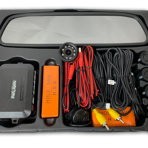 4.3 TFT LCD Rear View Mirror Monitor & Camera Reversing Parking Sensors Park Mate PM110