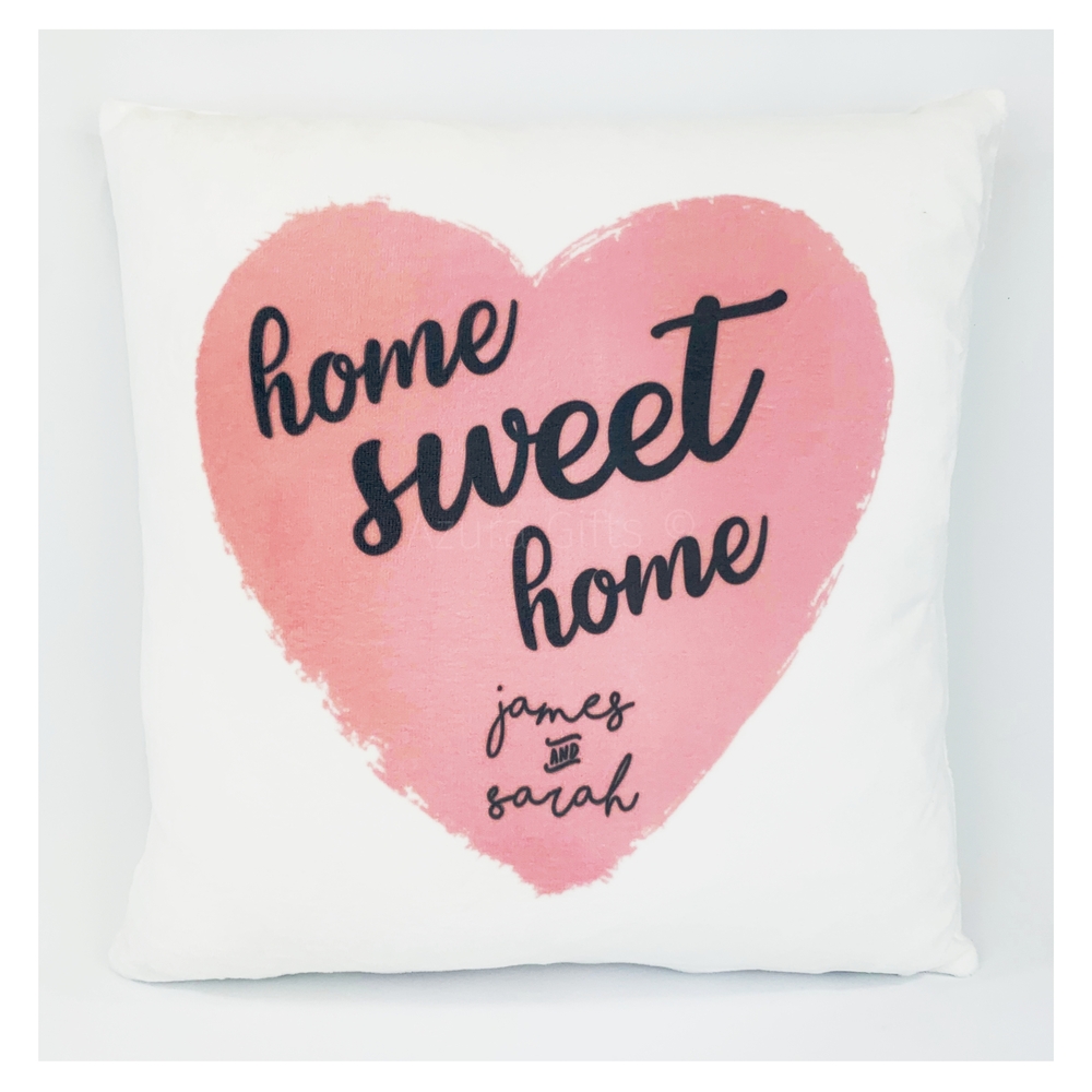 Home Sweet Home Cushion With Custom Names