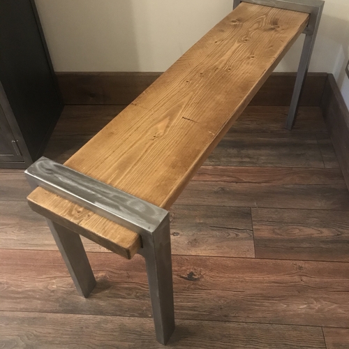Industrial scaffold board bench