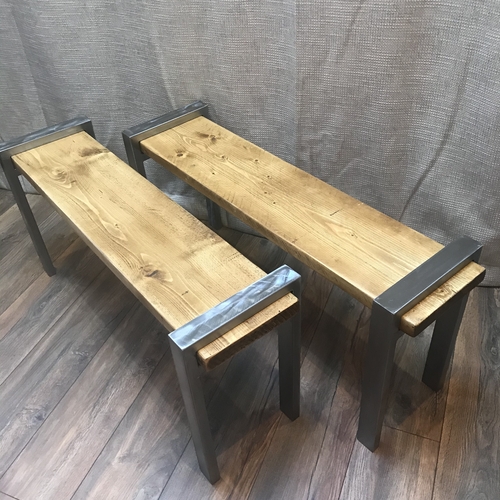 Industrial scaffold board bench