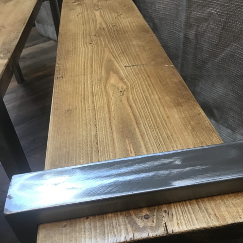 Industrial scaffold board bench