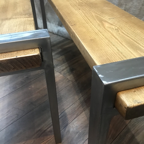 Industrial scaffold board bench