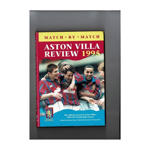 Aston Villa Review 1995 Hardback Football Book