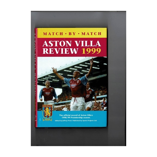 Aston Villa Review 1999 Hardback Football Book