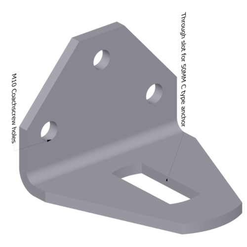 SA342 - 90&deg; Joist Support 3 Hole Bracket