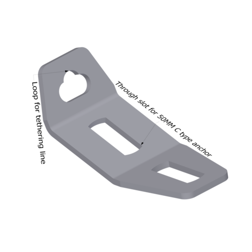 SA454 - 50&deg; 2 Slot Tethering Bracket